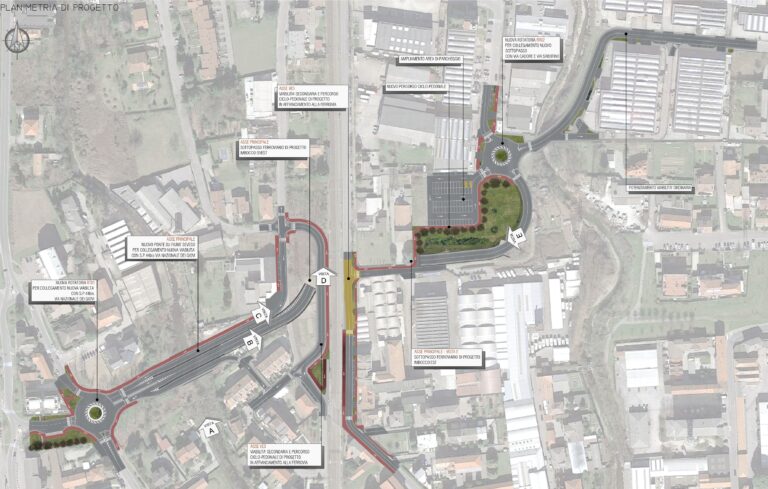 Planimetria generale nuova tangenziale nord Cesano Maderno Seveso