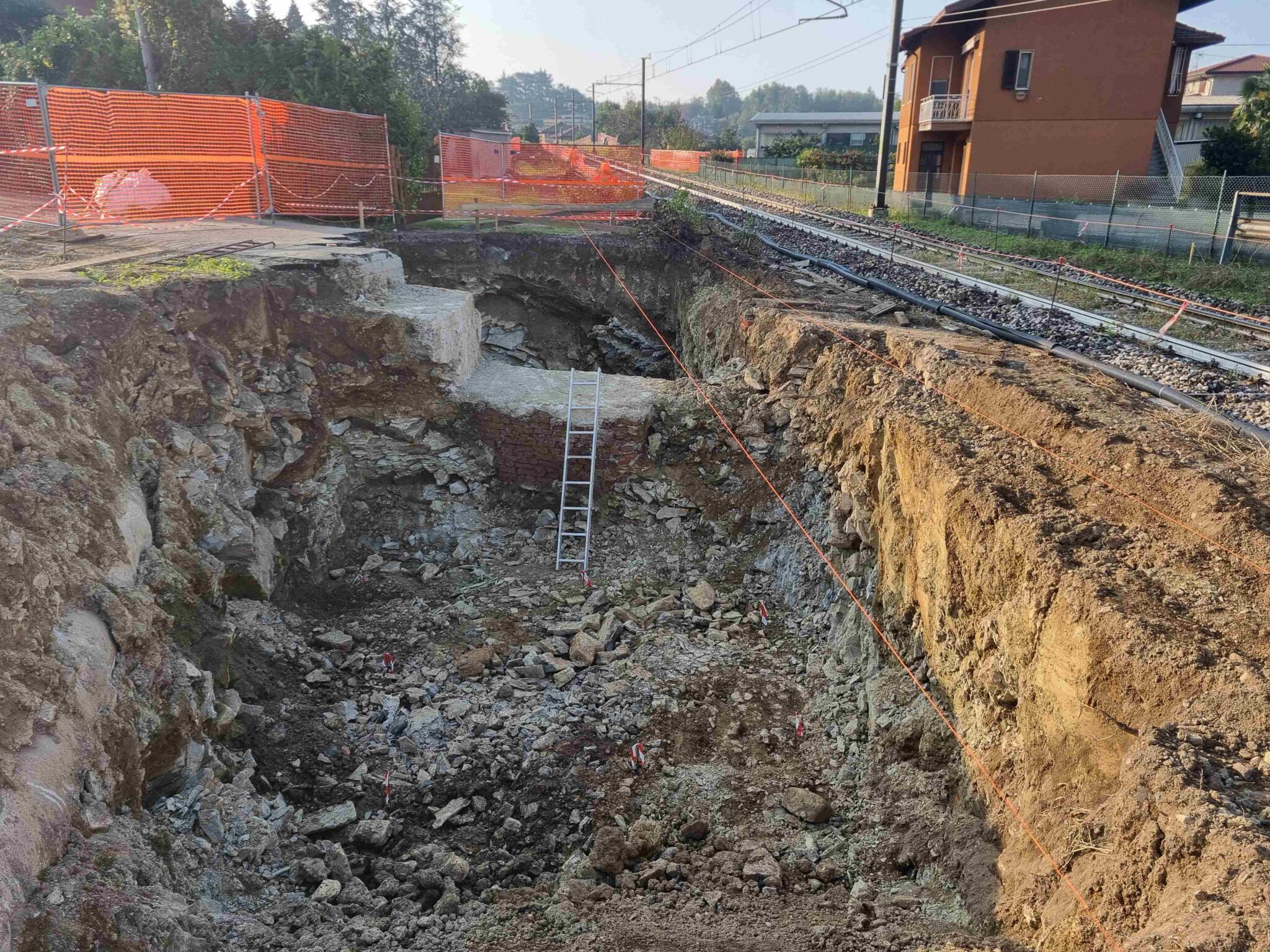 Lavori raddoppio Gemonio-Cittiglio